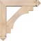 Ekena Millwork Merced Arts and Crafts Smooth Bracket w/ Offset Brace, Douglas Fir, 5 1/2"W x 24"D x 24"H BKT0604X24X24MRC03SDF - alternate 2